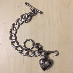 ❤️ Juicy Couture Heart charm bracelet! VINTAGE